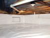 A crawl space moisture barrier installed in Paterson