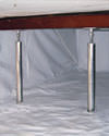 a crawl space repaired with crawl space jack posts and a crawl space liner for a home in Irvington