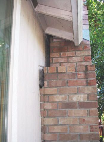 sinking, leaning chimneys that are in danger of collapse in Bloomfield, NJ