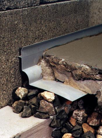 foundation slab drain system for installing a French drain in Elizabeth