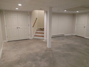 Basement floor - before