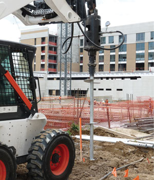 Commercial Helical Piering Project in New Brunswick