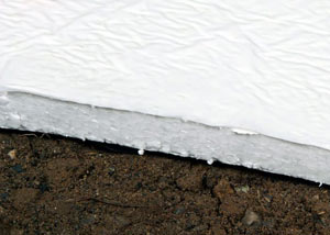 Insulation installed on a crawl space floor in Newark