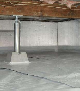 Installed crawl space insulation in Ridgewood