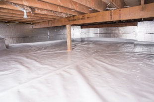 crawl space vapor barrier in Mount Freedom installed by our contractors