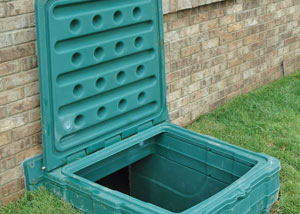 lockable crawl space access door installed in Jersey City