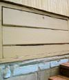 an old-fashioned crawl space door in Middletown about to be replaced