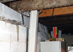 Straightening Tilting Foundation Walls By Authorized Straightening Tilting Foundation Walls