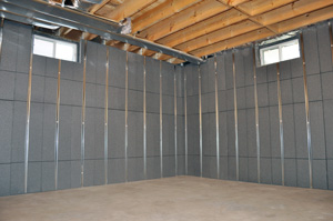 Insulating and finishing basement walls in New Jersey